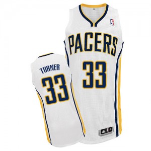 Maillot NBA Blanc Myles Turner #33 Indiana Pacers Home Authentic Homme Adidas