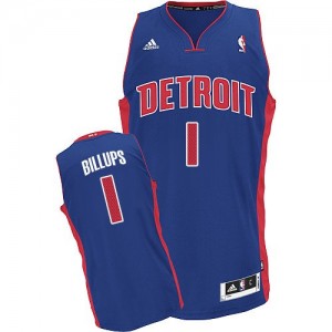 Maillot NBA Detroit Pistons #1 Chauncey Billups Bleu royal Adidas Swingman Road - Homme