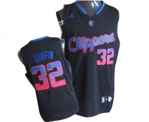 Maillot NBA Los Angeles Clippers #32 Blake Griffin Noir Adidas Swingman Vibe - Homme