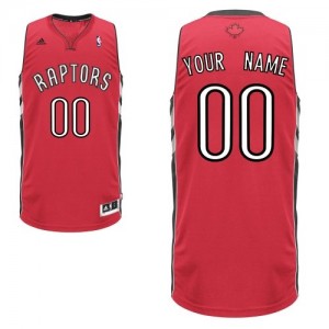 Toronto Raptors Personnalisé Adidas Road Rouge Maillot d'équipe de NBA pas cher - Swingman pour Homme