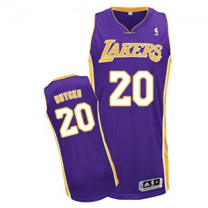 Maillot Adidas Violet Road Authentic Los Angeles Lakers - Dwight Buycks #20 - Homme