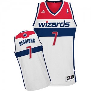 Maillot NBA Blanc Ramon Sessions #7 Washington Wizards Home Swingman Homme Adidas