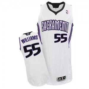 Maillot Authentic Sacramento Kings NBA Home Blanc - #55 Jason Williams - Homme