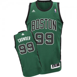 Boston Celtics #99 Adidas Alternate Vert (No. noir) Swingman Maillot d'équipe de NBA à vendre - Jae Crowder pour Homme