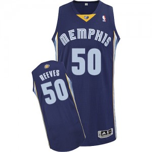 Maillot NBA Memphis Grizzlies #50 Bryant Reeves Bleu marin Adidas Authentic Road - Homme