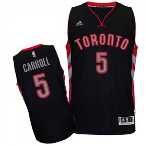 Toronto Raptors DeMarre Carroll #5 Alternate Swingman Maillot d'équipe de NBA - Noir pour Homme