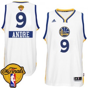 Golden State Warriors #9 Adidas 2014-15 Christmas Day 2015 The Finals Patch Blanc Authentic Maillot d'équipe de NBA Soldes discount - Andre Iguodala pour Homme