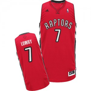 Toronto Raptors #7 Adidas Road Rouge Swingman Maillot d'équipe de NBA pour pas cher - Kyle Lowry pour Homme