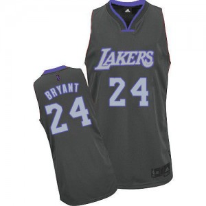 Maillot Authentic Los Angeles Lakers NBA Graystone Fashion Gris - #24 Kobe Bryant - Homme