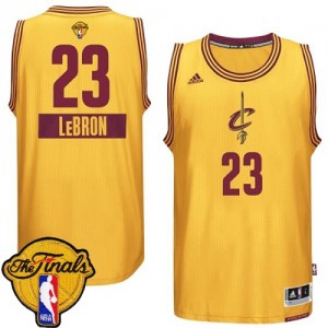 Maillot Adidas Or 2014-15 Christmas Day 2015 The Finals Patch Swingman Cleveland Cavaliers - LeBron James #23 - Homme