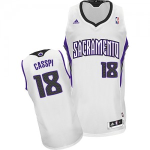 Maillot Swingman Sacramento Kings NBA Home Blanc - #18 Omri Casspi - Homme