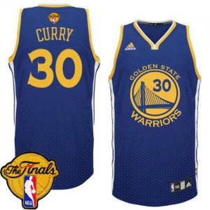 Maillot Swingman Golden State Warriors NBA Resonate Fashion 2015 The Finals Patch Bleu - #30 Stephen Curry - Homme