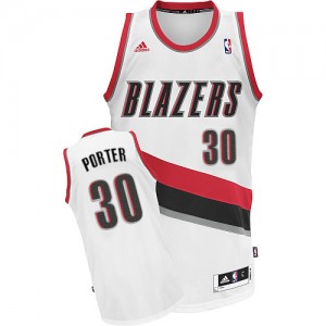 Portland Trail Blazers #30 Adidas Home Blanc Swingman Maillot d'équipe de NBA pas cher en ligne - Terry Porter pour Homme