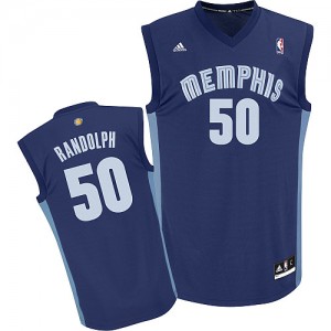 Memphis Grizzlies Zach Randolph #50 Road Swingman Maillot d'équipe de NBA - Bleu marin pour Enfants