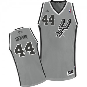 Maillot NBA San Antonio Spurs #44 George Gervin Gris argenté Adidas Swingman Alternate - Homme