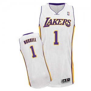 Maillot Adidas Blanc Alternate Authentic Los Angeles Lakers - D'Angelo Russell #1 - Homme