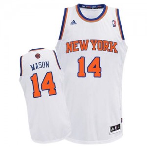Maillot NBA Swingman Anthony Mason #14 New York Knicks Home Blanc - Homme