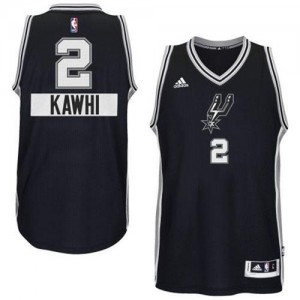 Maillot NBA Authentic Kawhi Leonard #2 San Antonio Spurs 2014-15 Christmas Day Noir - Homme