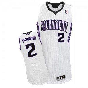 Maillot NBA Blanc Mitch Richmond #2 Sacramento Kings Home Authentic Homme Adidas