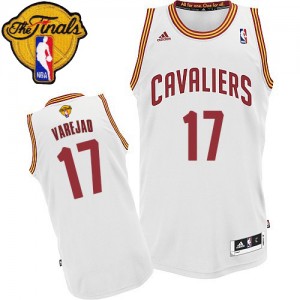 Maillot Swingman Cleveland Cavaliers NBA Home 2015 The Finals Patch Blanc - #17 Anderson Varejao - Homme