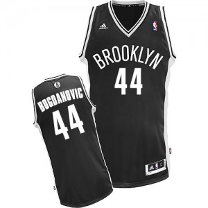 Maillot NBA Noir Bojan Bogdanovic #44 Brooklyn Nets Road Swingman Homme Adidas
