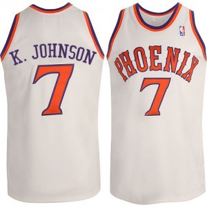 Maillot Authentic Phoenix Suns NBA New Throwback Blanc - #7 Kevin Johnson - Homme
