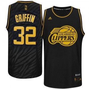 Maillot NBA Noir Blake Griffin #32 Los Angeles Clippers Precious Metals Fashion Authentic Homme Adidas