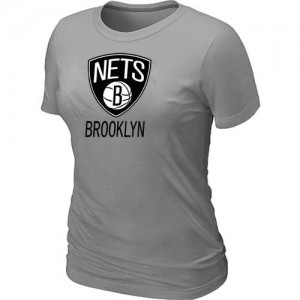 T-Shirt NBA Brooklyn Nets Big & Tall Gris - Femme