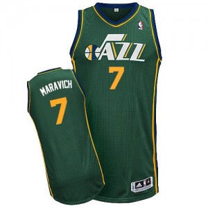 Utah Jazz #7 Adidas Alternate Vert Authentic Maillot d'équipe de NBA Discount - Pete Maravich pour Homme