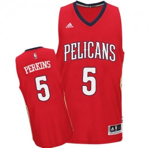 Maillot NBA Authentic Kendrick Perkins #5 New Orleans Pelicans Alternate Rouge - Homme