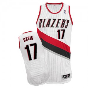 Maillot Authentic Portland Trail Blazers NBA Home Blanc - #17 Ed Davis - Homme
