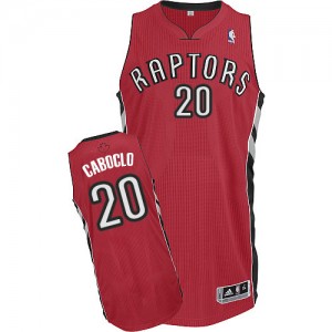 Maillot NBA Authentic Bruno Caboclo #20 Toronto Raptors Road Rouge - Homme