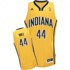 Indiana Pacers #44 Adidas Alternate Or Swingman Maillot d'équipe de NBA pas cher - Solomon Hill pour Homme