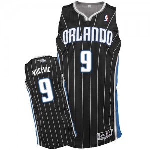 Maillot NBA Noir Nikola Vucevic #9 Orlando Magic Alternate Authentic Homme Adidas
