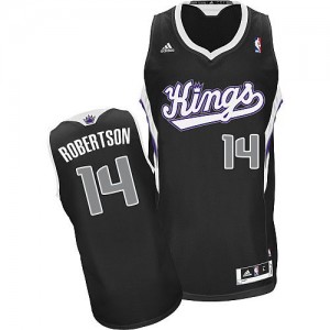 Sacramento Kings Oscar Robertson #14 Alternate Swingman Maillot d'équipe de NBA - Noir pour Homme