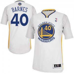 Golden State Warriors #40 Adidas Alternate Blanc Authentic Maillot d'équipe de NBA la vente - Harrison Barnes pour Homme