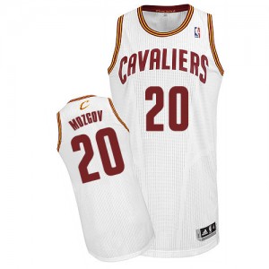 Maillot NBA Cleveland Cavaliers #20 Timofey Mozgov Blanc Adidas Authentic Home - Homme