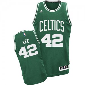Maillot NBA Vert (No Blanc) David Lee #42 Boston Celtics Road Swingman Enfants Adidas