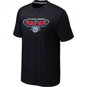 T-shirt principal de logo Atlanta Hawks NBA Big & Tall Noir - Homme