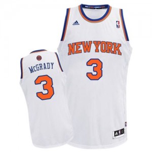 Maillot Adidas Blanc Home Swingman New York Knicks - Tracy McGrady #3 - Homme