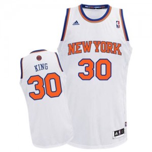 New York Knicks #30 Adidas Home Blanc Swingman Maillot d'équipe de NBA pas cher - Bernard King pour Homme