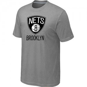 T-Shirt NBA Gris Brooklyn Nets Big & Tall Homme