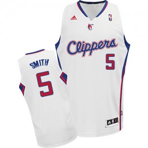 Los Angeles Clippers #5 Adidas Home Blanc Swingman Maillot d'équipe de NBA Magasin d'usine - Josh Smith pour Homme