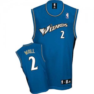 Maillot NBA Authentic John Wall #2 Washington Wizards Bleu - Homme