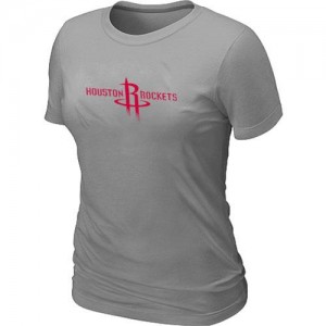 T-shirt principal de logo Houston Rockets NBA Big & Tall Gris - Femme