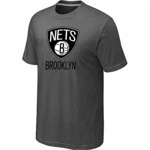 T-Shirt NBA Brooklyn Nets Gris foncé Big & Tall - Homme