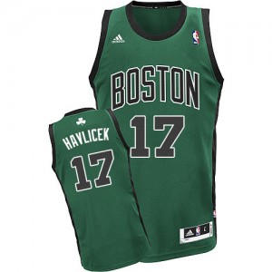Maillot Adidas Vert (No. noir) Alternate Swingman Boston Celtics - John Havlicek #17 - Homme