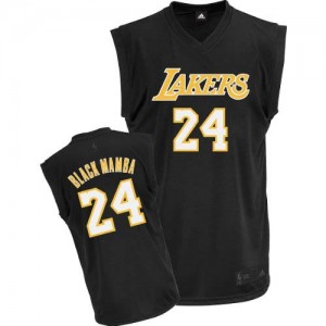 Los Angeles Lakers Kobe Bryant #24 Mamba Fashion Authentic Maillot d'équipe de NBA - Noir pour Homme