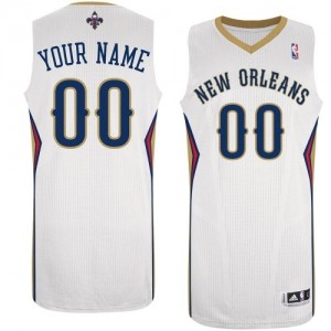 Maillot New Orleans Pelicans NBA Home Blanc - Personnalisé Authentic - Enfants