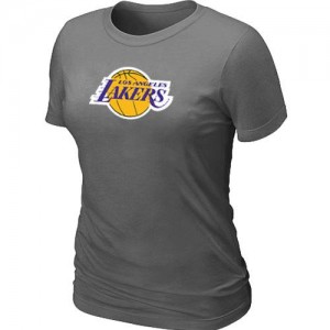 T-shirt principal de logo Los Angeles Lakers NBA Big & Tall Gris foncé - Femme